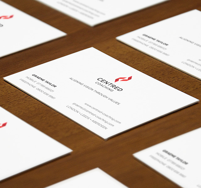 Centred Coaching business cards