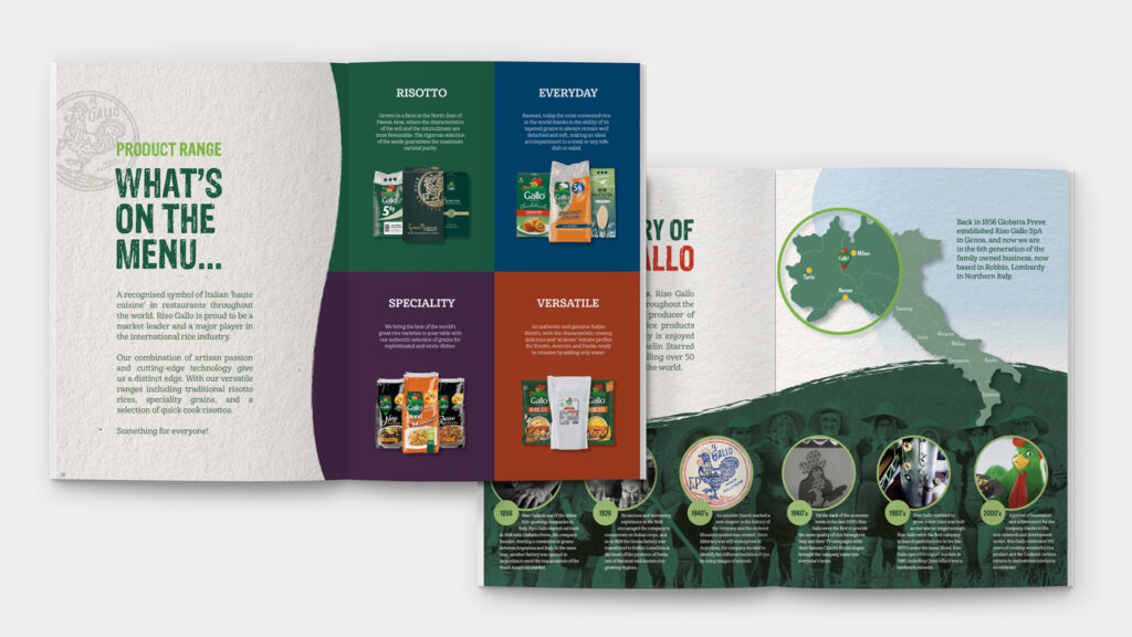 Gallo FoodService Brochure inner spreads